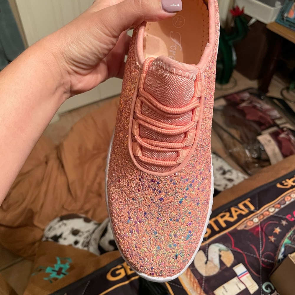 Never been worn sparkle sneakers